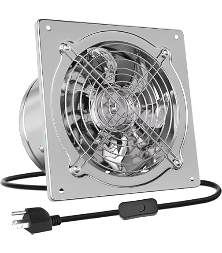 Amazon.co.jp: Okryain 換気扇 250mm 金属製 業務用換気扇 大風量 ON